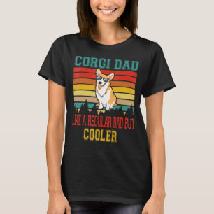 Vintage Retro Corgi Papa nur kühlerer Hund Vatert T-Shirt
