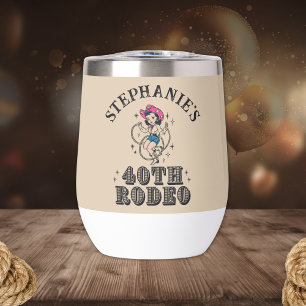 Vintage Retro-Cowgirl 40. Geburtstagsfeier
