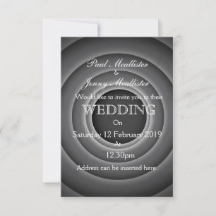 Vintage Retro-Credits Hochzeit einladen Einladung