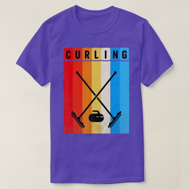 Vintage Retro-Curling T-Shirt (Design vorne)