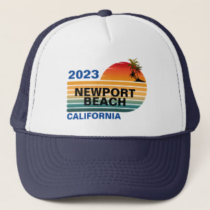 VINTAGE RETRO CUSTOM NEWPORT BEACH KALIFORNIEN TRUCKERKAPPE