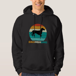 Vintage Retro-Dackel für Dackeln Hoodie