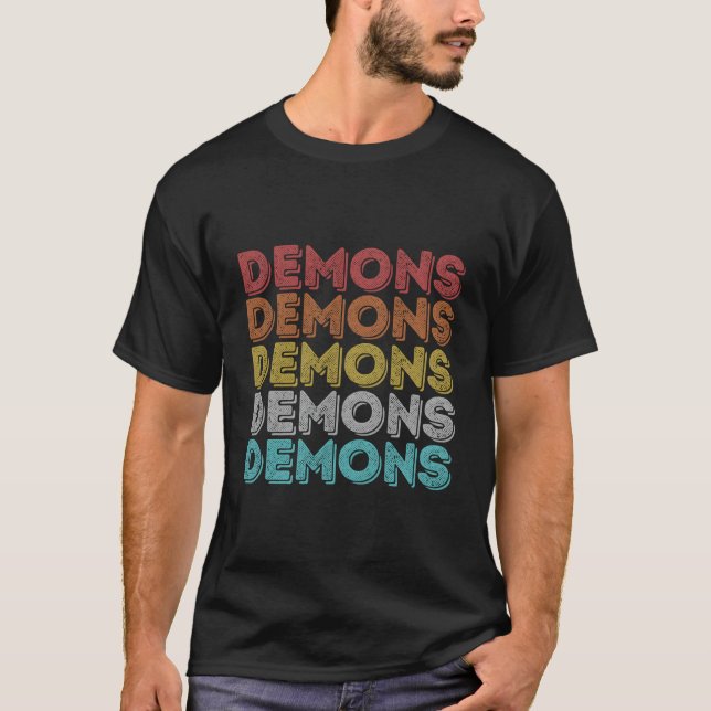 Vintage Retro-Demos T-Shirt (Vorderseite)