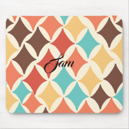Vintage Retro-Diamantformate Mousepad