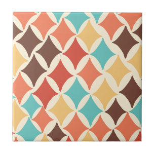Vintage Retro Diamantformen Fliese