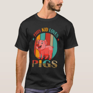 Vintage Retro Diese Lieben Schweine Schweine Besit T-Shirt