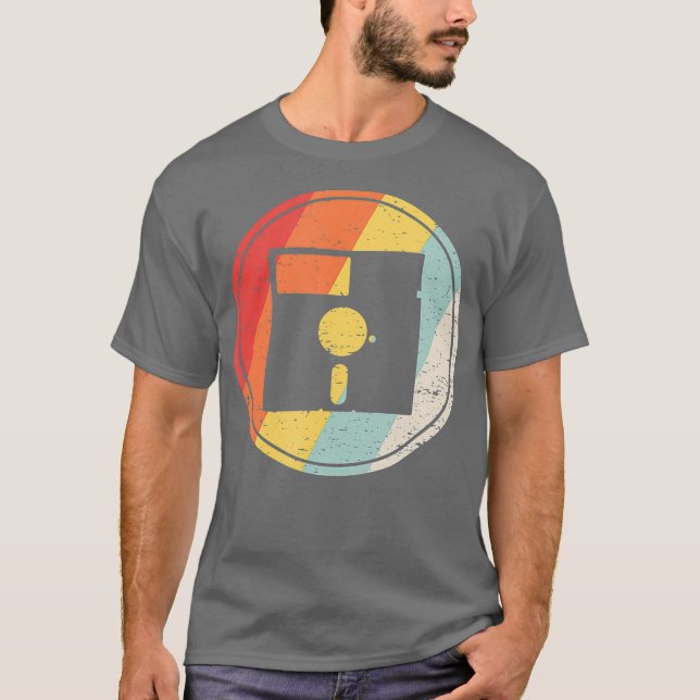 Vintage Retro-Diskette T-Shirt (Vorderseite)