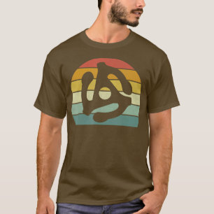 Vintage Retro DJ 45 RPM Adapter Plattenspieler Sch T-Shirt