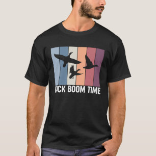Vintage Retro Duck Boom Time Duck Jagd T-Shirt