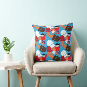 Vintage Retro Eiscreme-Kunst Kissen