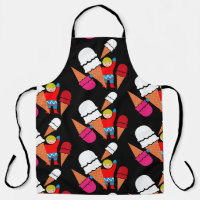 Vintage Retro Eiscreme-Kunst