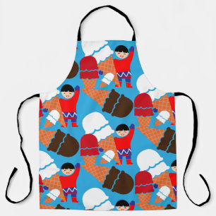 Vintage Retro Eiscreme-Kunst Schürze