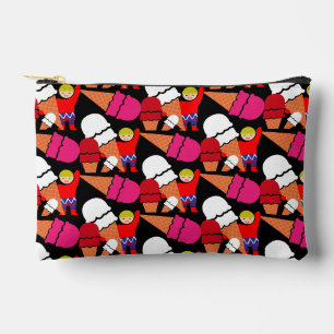 Vintage Retro Eiscreme-Kunst Zubehörtasche