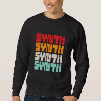 Vintage Retro-Elektronik-Musik-Synthesizer Sweatshirt