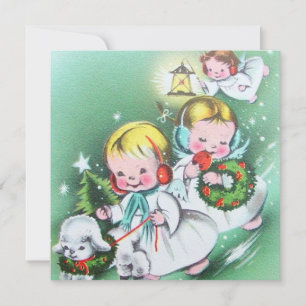 Vintage Retro Engel Weihnachten