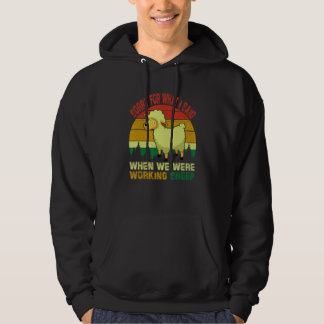 Vintage Retro Entschuldigung, wenn Schaf Landwirt Hoodie