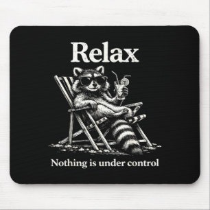 Vintage Retro Entspannung, nichts ist unter Kontro Mousepad