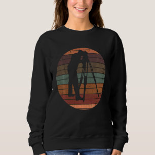 Vintage Retro-Farbe für die Bodenbefragung Sweatshirt