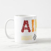 Vintage Retro-Farben Aikido Drink Tasse