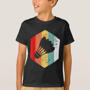 Vintage Retro Federball Lustiges Badminton-Geschen T-Shirt