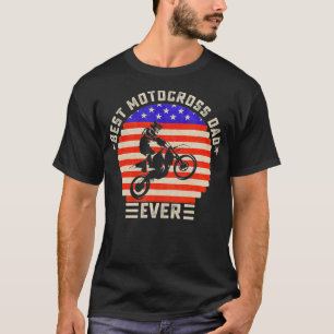 Vintage Retro-Flagge Bestes Motocross Rodelbahn Va T-Shirt