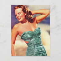 Vintage Retro Frauen Kitsch Vierziger Jahre Badean