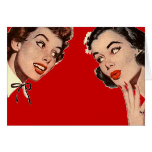 Vintage Retro-Frauen-Klatsch