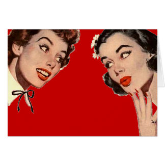 Vintage Retro-Frauen-Klatsch
