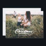 Vintage retro frohe Weihnachten<br><div class="desc">Vintage retro frohe Weihnachten mit Hand gezeichneten Sprigs. Ändern Sie die Farbe,  um besonders anzufertigen. Teil einer Sammlung.</div>