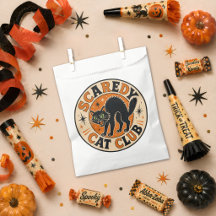 Vintage Retro Frohes Halloween schwarze Katze