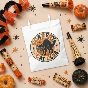 Vintage Retro Frohes Halloween schwarze Katze Geschenktütchen