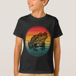 Vintage Retro Frosch Amphibie Kröte T-Shirt
