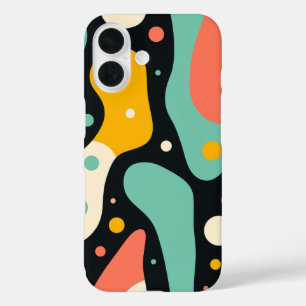 Vintage Retro Funky Bunter Handyhülle iPhone 16 Hülle