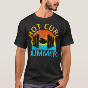 Vintage Retro Funny Fitness Gym Workout Hot Curs S T-Shirt