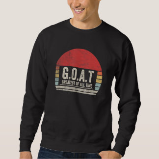 Vintage Retro G O A T Größter aller Zeiten Ziege 1 Sweatshirt