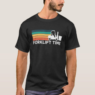 Vintage Retro Gabelstapler Zeit Gabelstaplerfahrer T-Shirt