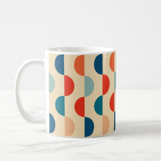Vintage Retro Geometrischer Hippie Boho Funky Farb Kaffeetasse