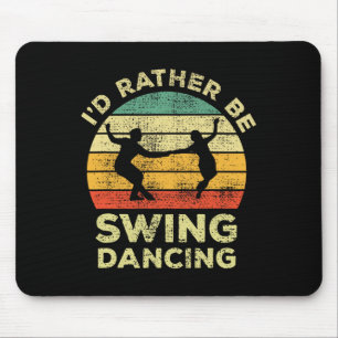 Vintage Retro-Geschenk-ID für Swing-Tanz, anstatt Mousepad