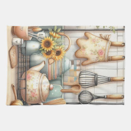 Vintage Retro-Geschirr Teeausdruck Geschirrtuch