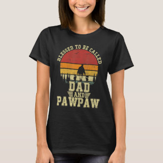 Vintage Retro gesegnet, als Vater und Pawpaw bezei T-Shirt