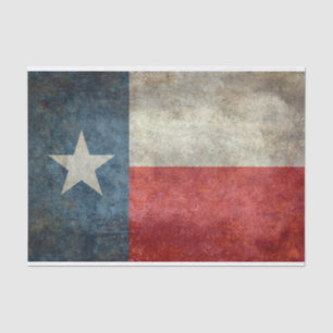 Vintage retro Gewebe Art der Texas-Staatsflagge Seidenpapier