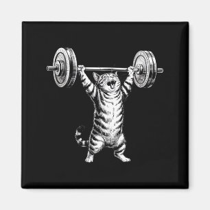 Vintage Retro Gewichtheben Fitnessstudio Lustige K Magnet