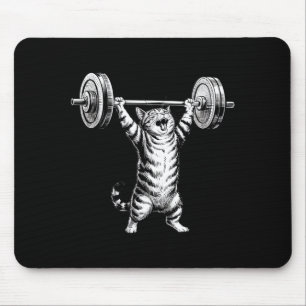 Vintage Retro Gewichtheben Fitnessstudio Lustige K Mousepad