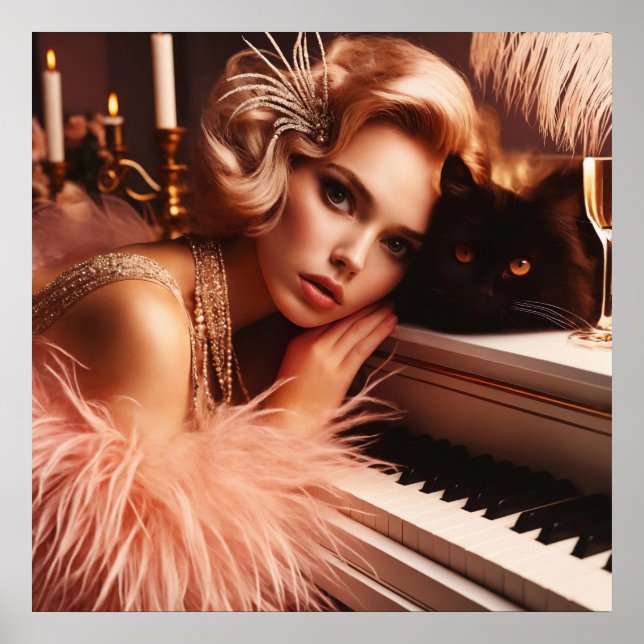 Vintage Retro-Glamour Deko (Vorne)