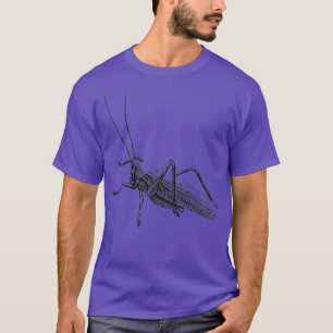 Vintage Retro-Grasshopper wissenschaftliche Entomo T-Shirt