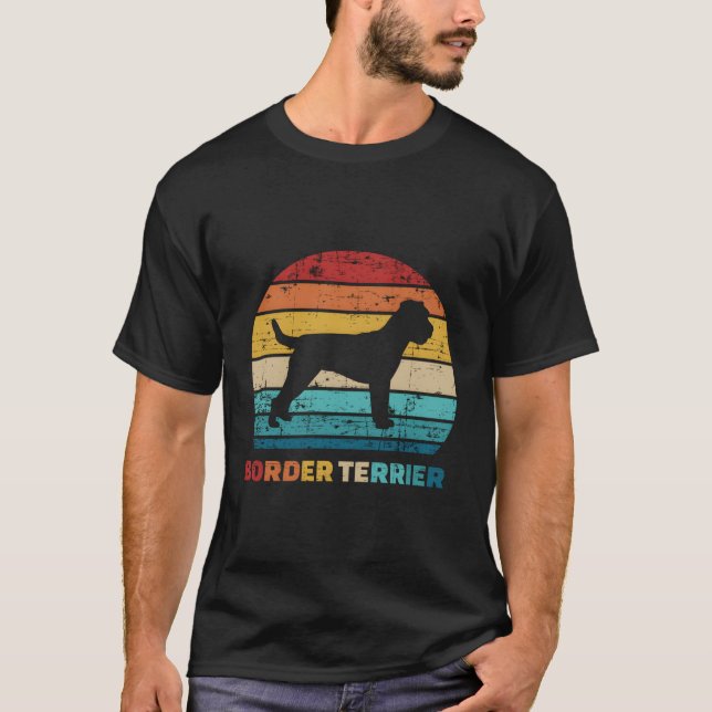 Vintage Retro-Grenze T-Shirt (Vorderseite)