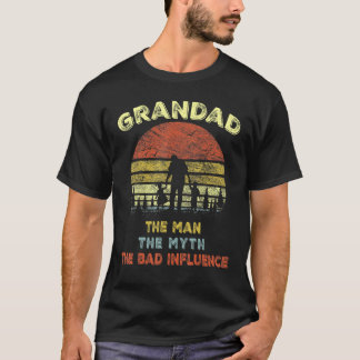 Vintage Retro-Grotte des Mannes Der Mythos der sch T-Shirt