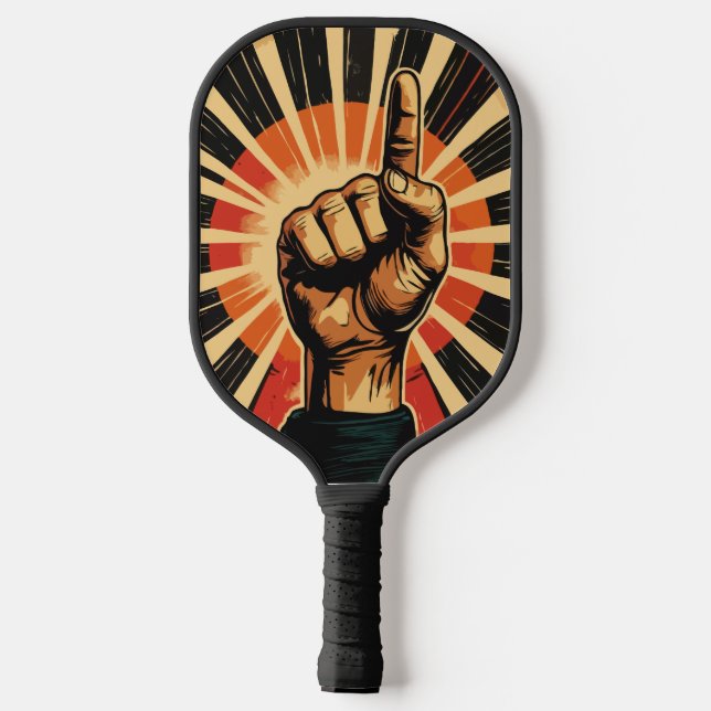 Vintage Retro-Hand  Pickleball Schläger (Rückseite)