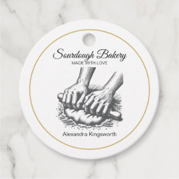 Vintage Retro Handmade Sauerteig Bäckerei für Bäck Geschenkanhänger
