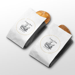 Vintage Retro Handmade Sauerteig Bäckerei für Bäck Geschenktütchen